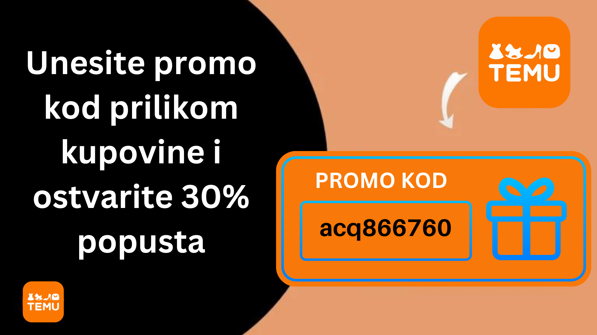 Temu promo kod za popust